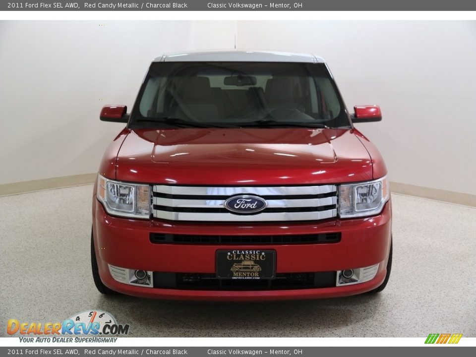 2011 Ford Flex SEL AWD Red Candy Metallic / Charcoal Black Photo #2