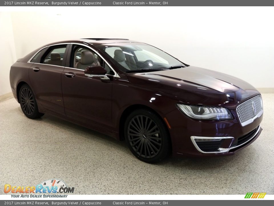 2017 Lincoln MKZ Reserve Burgundy Velvet / Cappuccino Photo #1