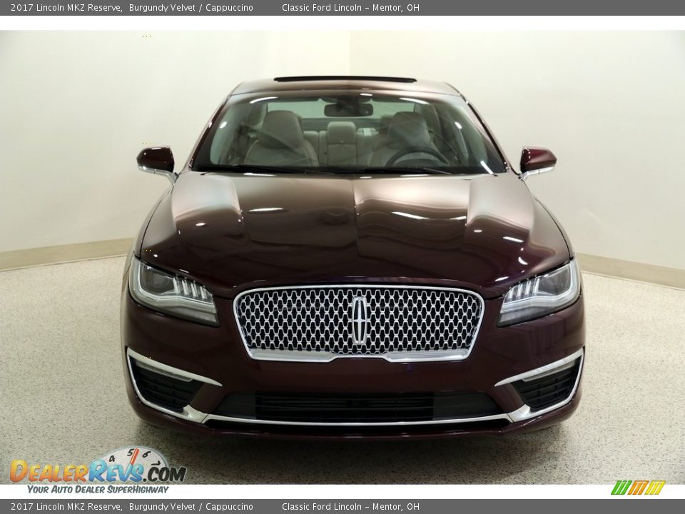 2017 Lincoln MKZ Reserve Burgundy Velvet / Cappuccino Photo #2