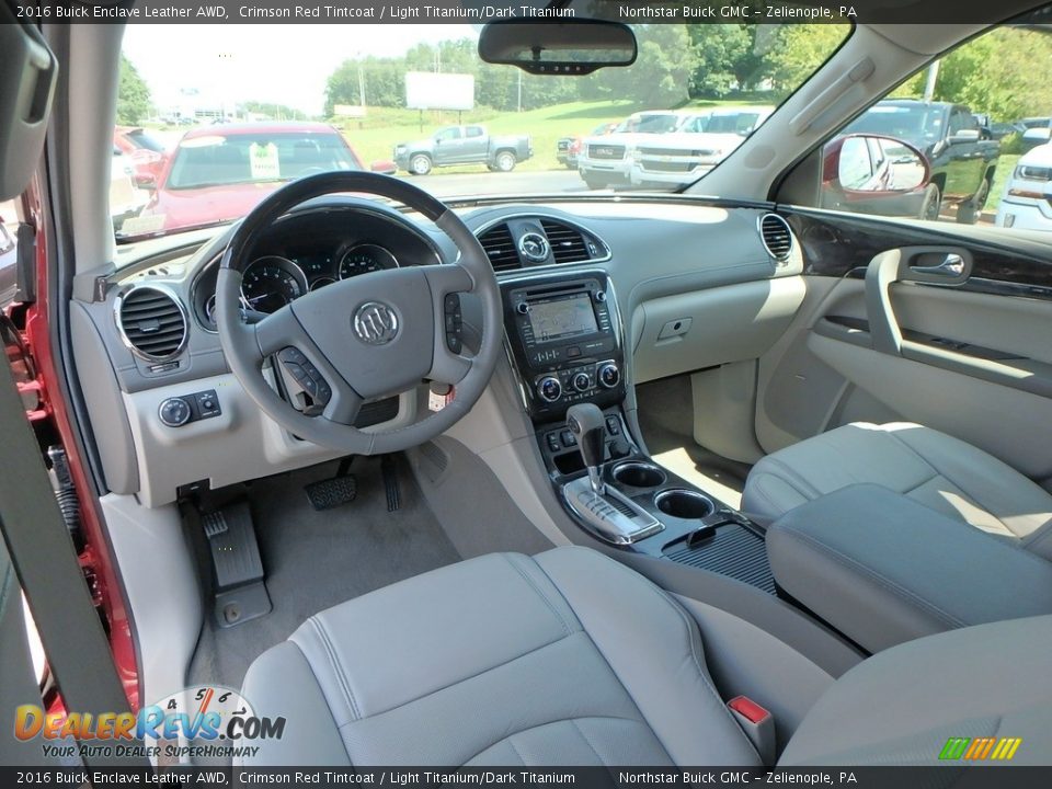 2016 Buick Enclave Leather AWD Crimson Red Tintcoat / Light Titanium/Dark Titanium Photo #20