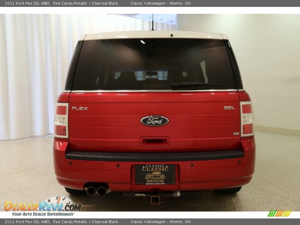 2011 Ford Flex SEL AWD Red Candy Metallic / Charcoal Black Photo #19