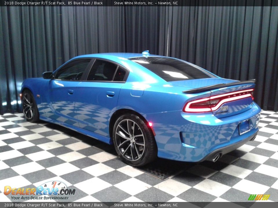 2018 Dodge Charger R/T Scat Pack B5 Blue Pearl / Black Photo #8