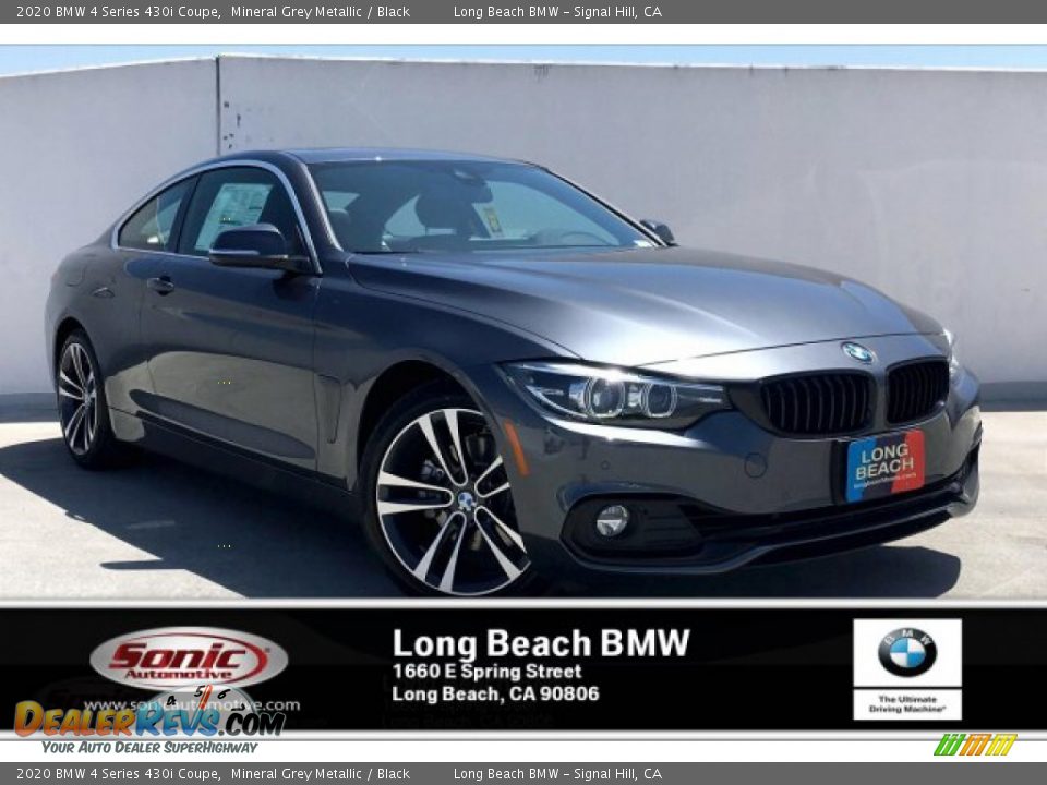 2020 BMW 4 Series 430i Coupe Mineral Grey Metallic / Black Photo #1