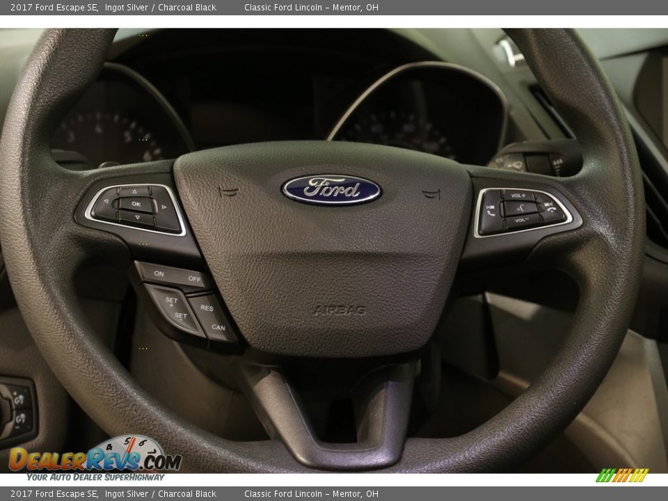 2017 Ford Escape SE Ingot Silver / Charcoal Black Photo #8