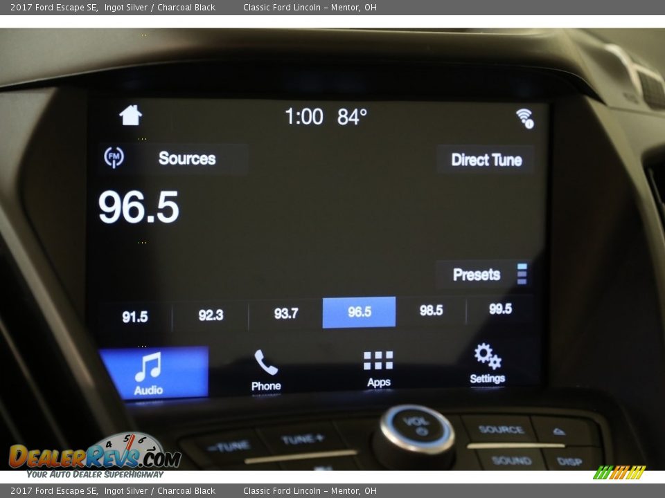 2017 Ford Escape SE Ingot Silver / Charcoal Black Photo #11