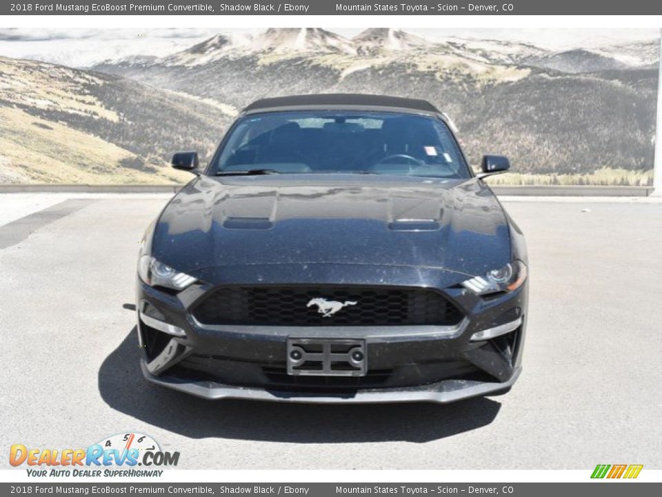 2018 Ford Mustang EcoBoost Premium Convertible Shadow Black / Ebony Photo #8