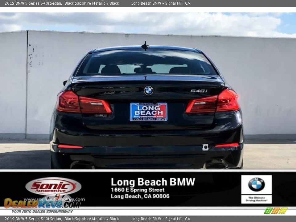 2019 BMW 5 Series 540i Sedan Black Sapphire Metallic / Black Photo #3