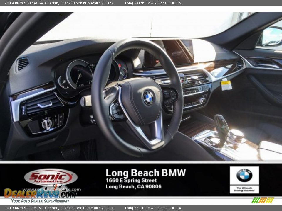 2019 BMW 5 Series 540i Sedan Black Sapphire Metallic / Black Photo #4