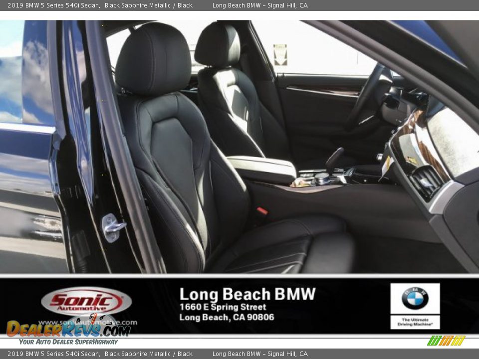 2019 BMW 5 Series 540i Sedan Black Sapphire Metallic / Black Photo #5