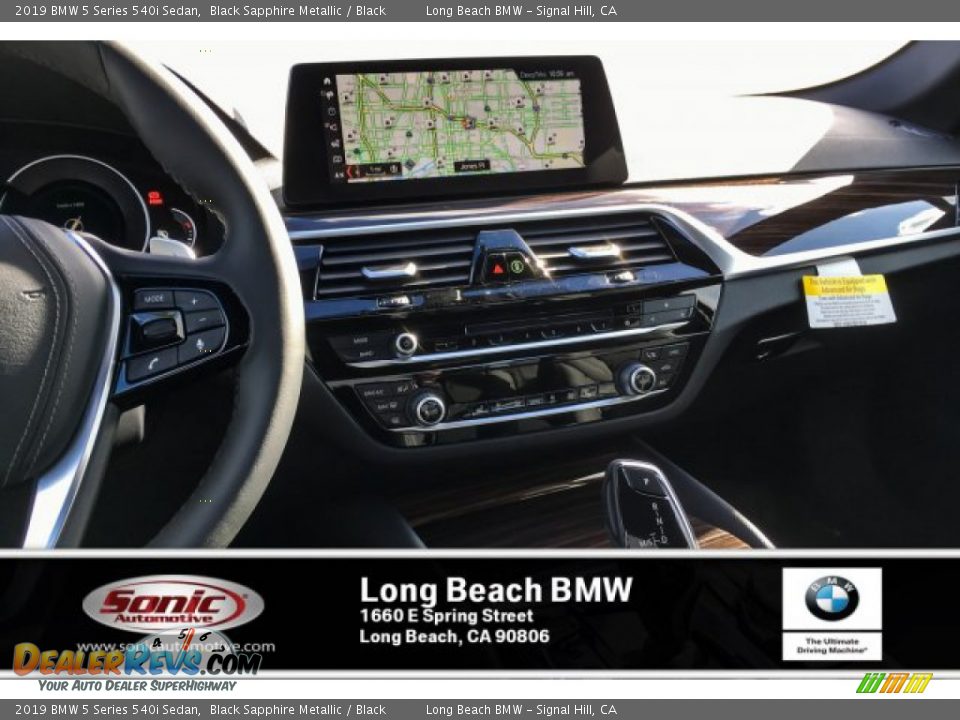 2019 BMW 5 Series 540i Sedan Black Sapphire Metallic / Black Photo #6