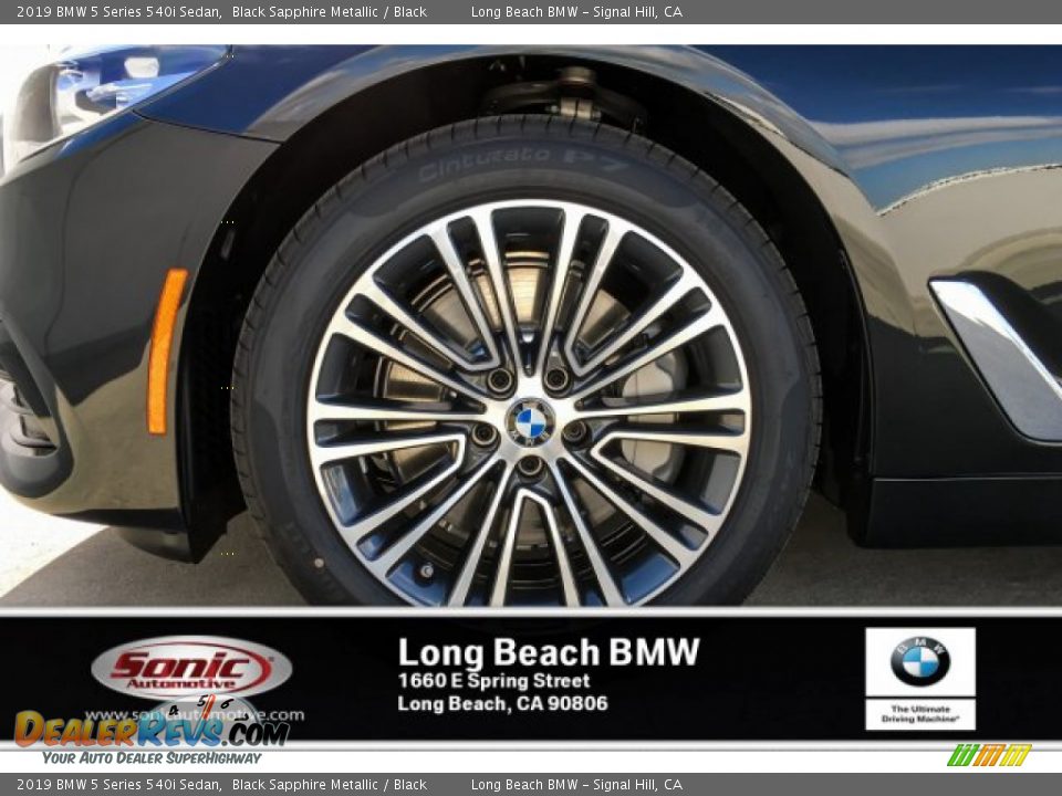 2019 BMW 5 Series 540i Sedan Black Sapphire Metallic / Black Photo #9
