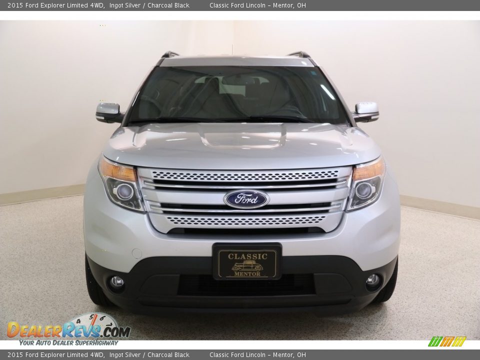 2015 Ford Explorer Limited 4WD Ingot Silver / Charcoal Black Photo #2