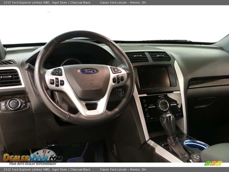 2015 Ford Explorer Limited 4WD Ingot Silver / Charcoal Black Photo #7