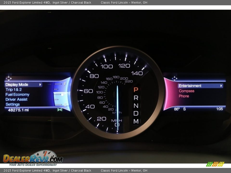 2015 Ford Explorer Limited 4WD Ingot Silver / Charcoal Black Photo #9