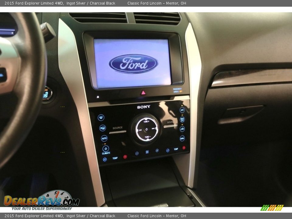 2015 Ford Explorer Limited 4WD Ingot Silver / Charcoal Black Photo #10