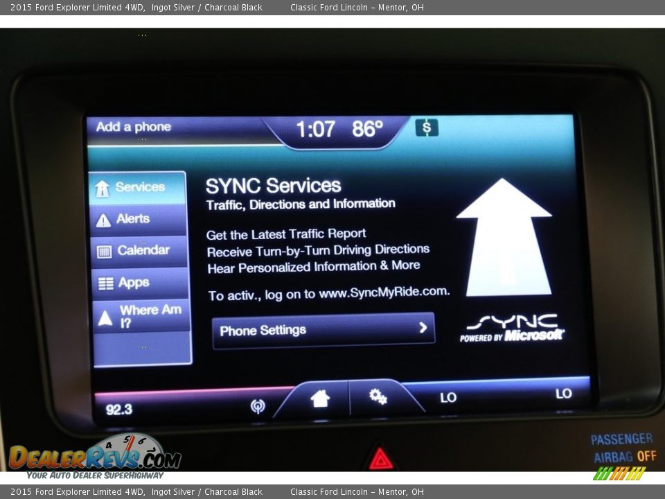 2015 Ford Explorer Limited 4WD Ingot Silver / Charcoal Black Photo #15