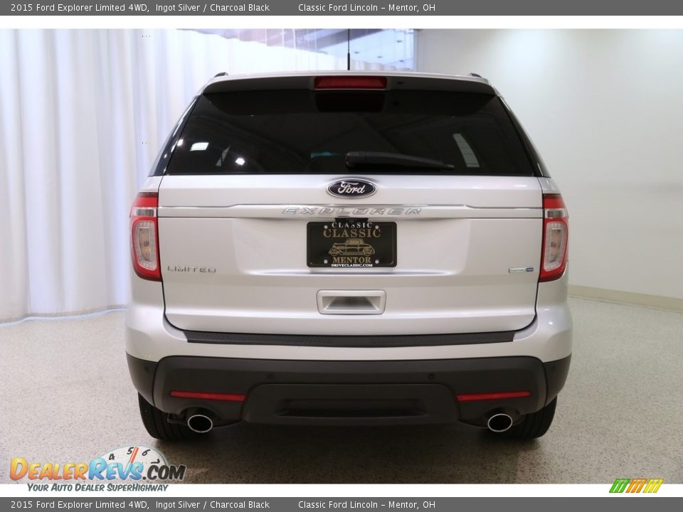 2015 Ford Explorer Limited 4WD Ingot Silver / Charcoal Black Photo #23