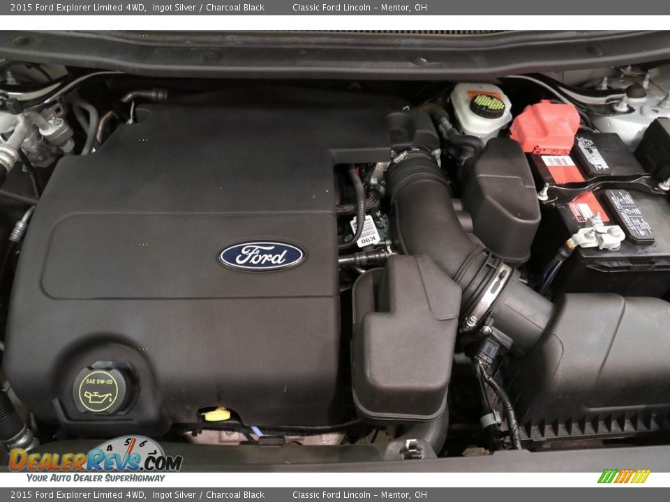 2015 Ford Explorer Limited 4WD Ingot Silver / Charcoal Black Photo #24