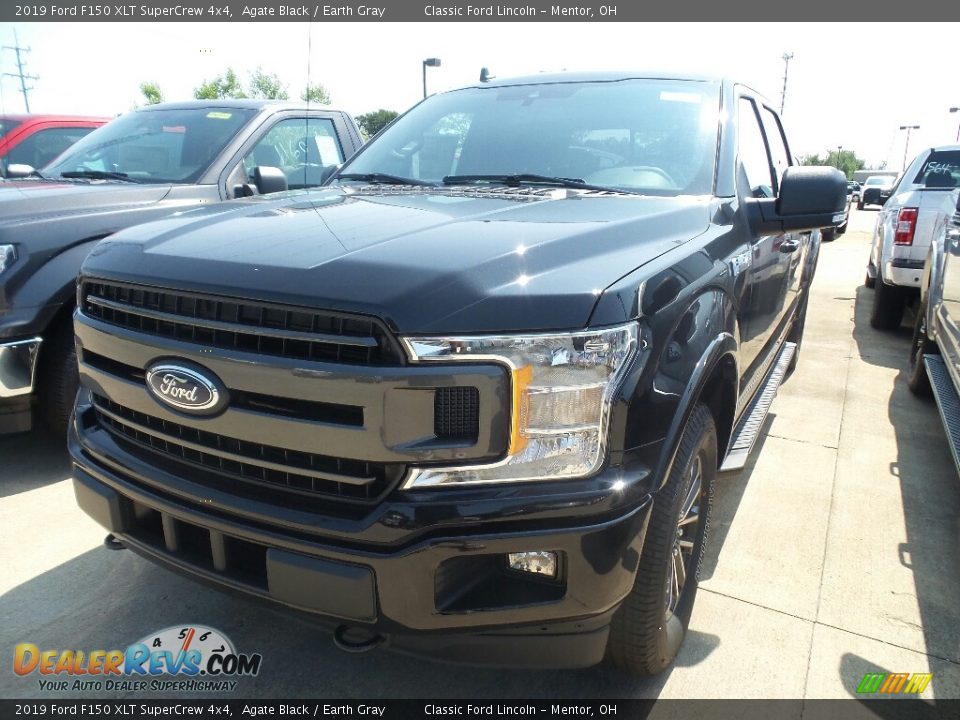 2019 Ford F150 XLT SuperCrew 4x4 Agate Black / Earth Gray Photo #1