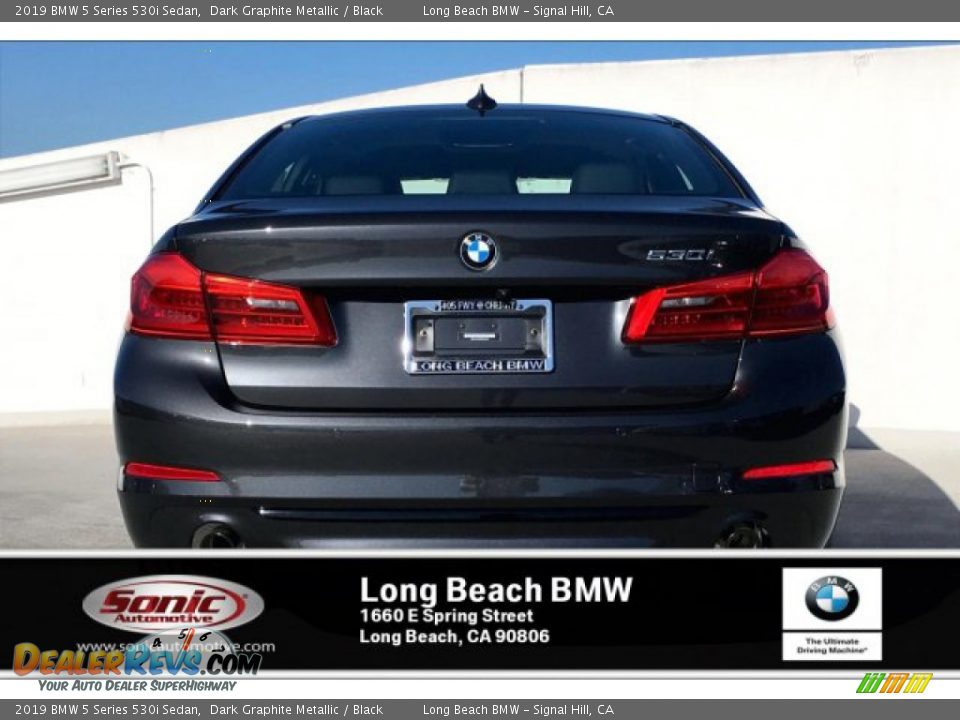 2019 BMW 5 Series 530i Sedan Dark Graphite Metallic / Black Photo #4