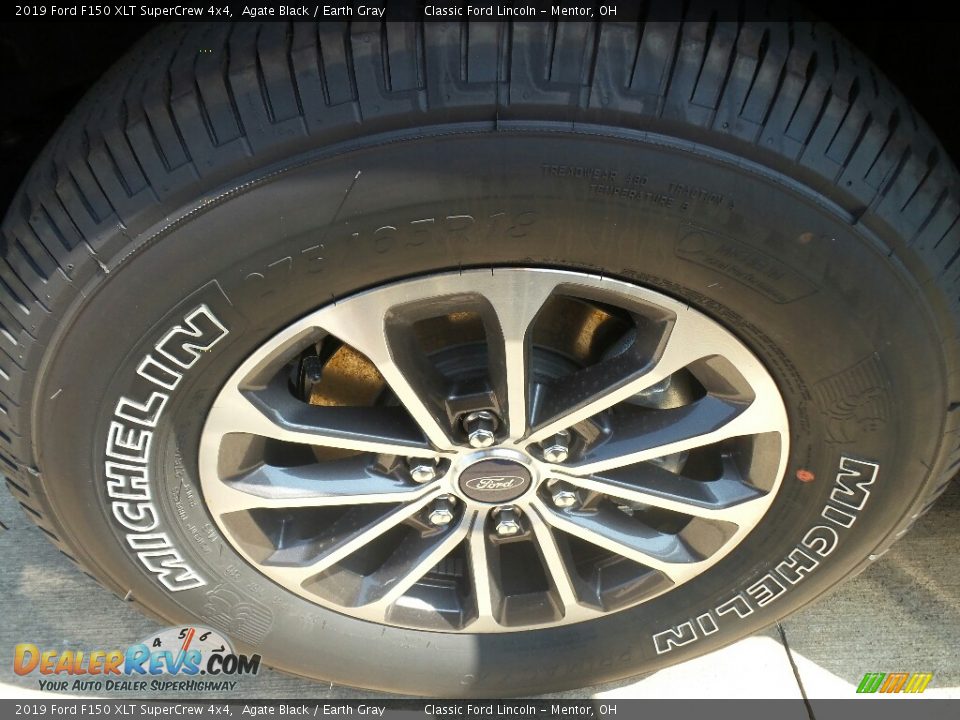 2019 Ford F150 XLT SuperCrew 4x4 Agate Black / Earth Gray Photo #3