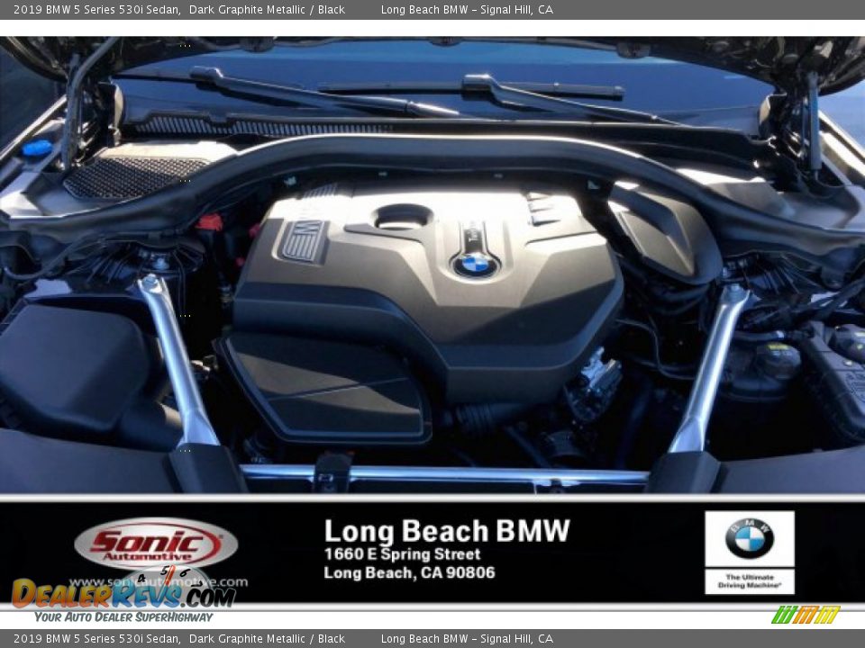 2019 BMW 5 Series 530i Sedan Dark Graphite Metallic / Black Photo #8