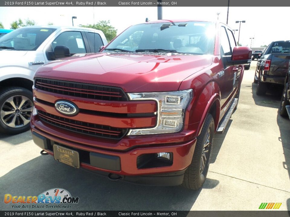 2019 Ford F150 Lariat SuperCrew 4x4 Ruby Red / Black Photo #1