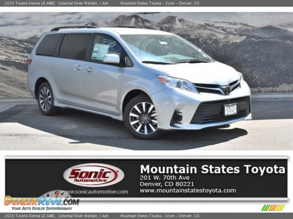 2020 Toyota Sienna LE AWD Celestial Silver Metallic / Ash Photo #1