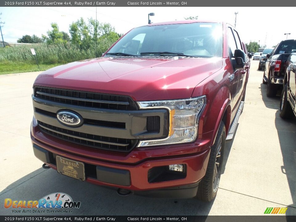 2019 Ford F150 XLT SuperCrew 4x4 Ruby Red / Earth Gray Photo #1