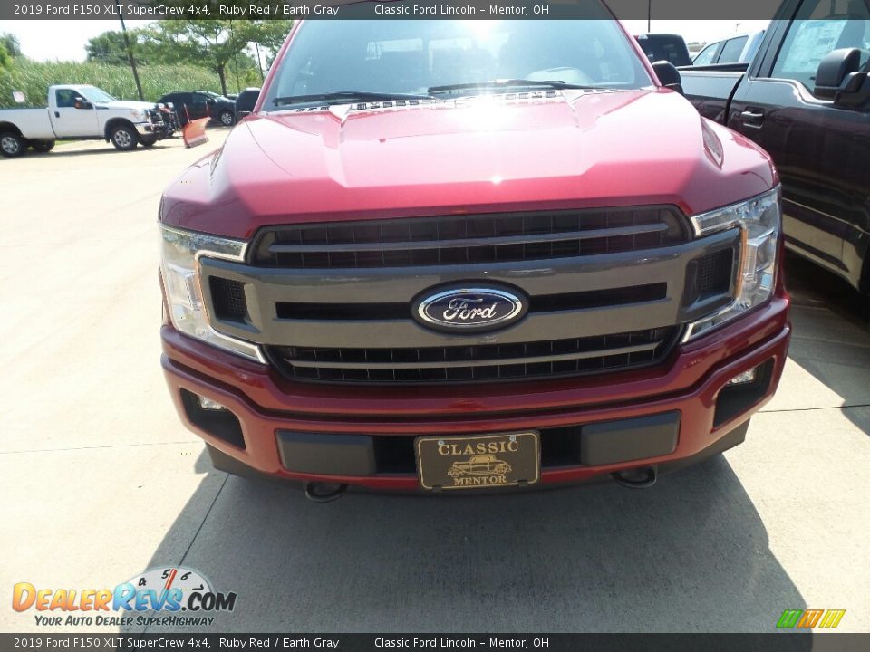 2019 Ford F150 XLT SuperCrew 4x4 Ruby Red / Earth Gray Photo #2