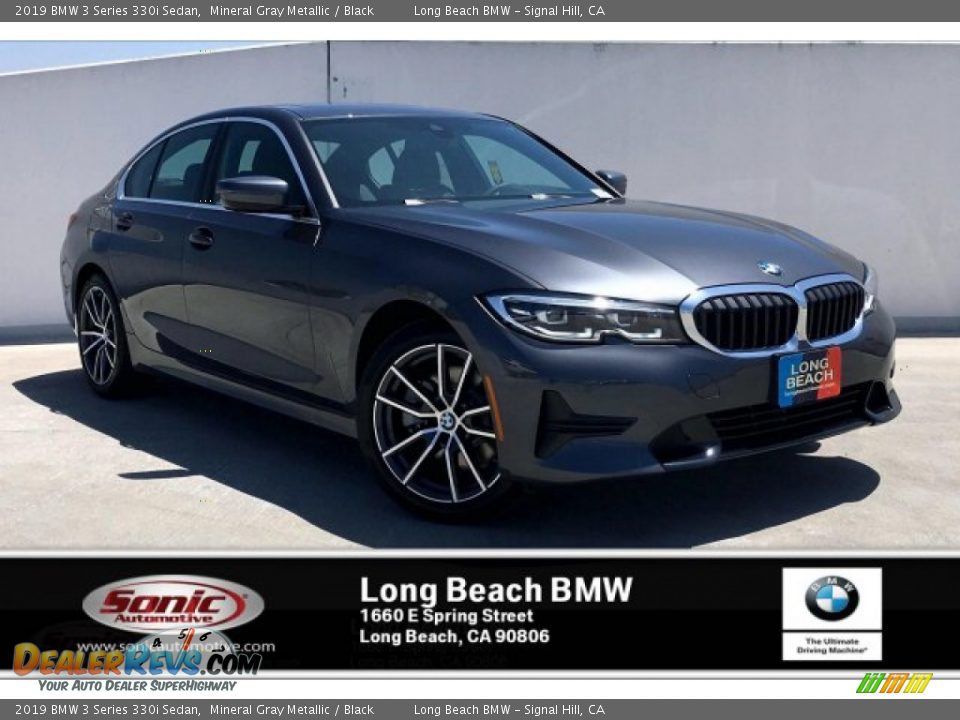2019 BMW 3 Series 330i Sedan Mineral Gray Metallic / Black Photo #1