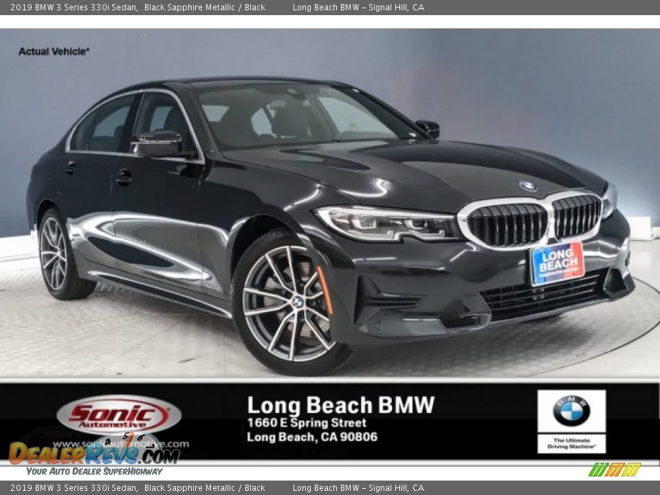 2019 BMW 3 Series 330i Sedan Black Sapphire Metallic / Black Photo #1