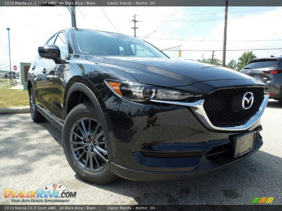 2019 Mazda CX-5 Sport AWD Jet Black Mica / Black Photo #1