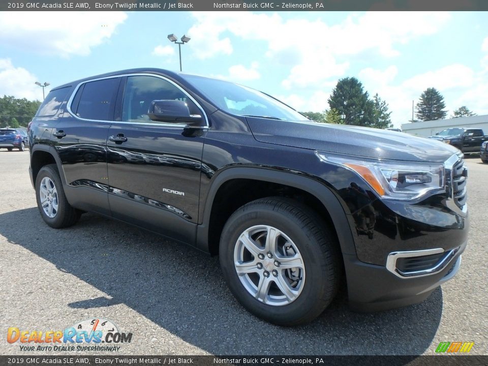 2019 GMC Acadia SLE AWD Ebony Twilight Metallic / Jet Black Photo #3