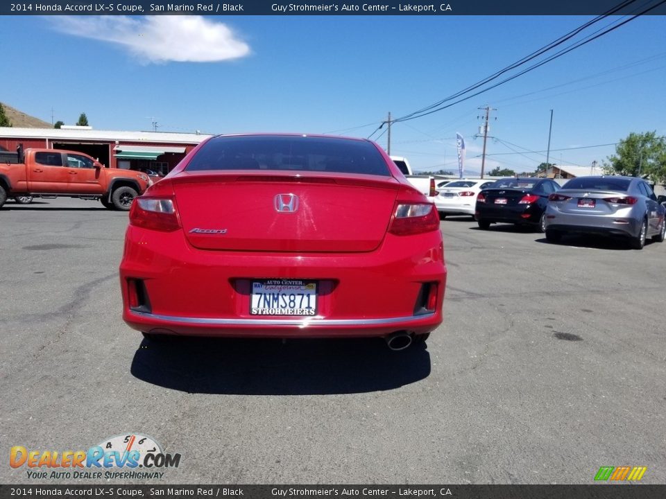 2014 Honda Accord LX-S Coupe San Marino Red / Black Photo #4