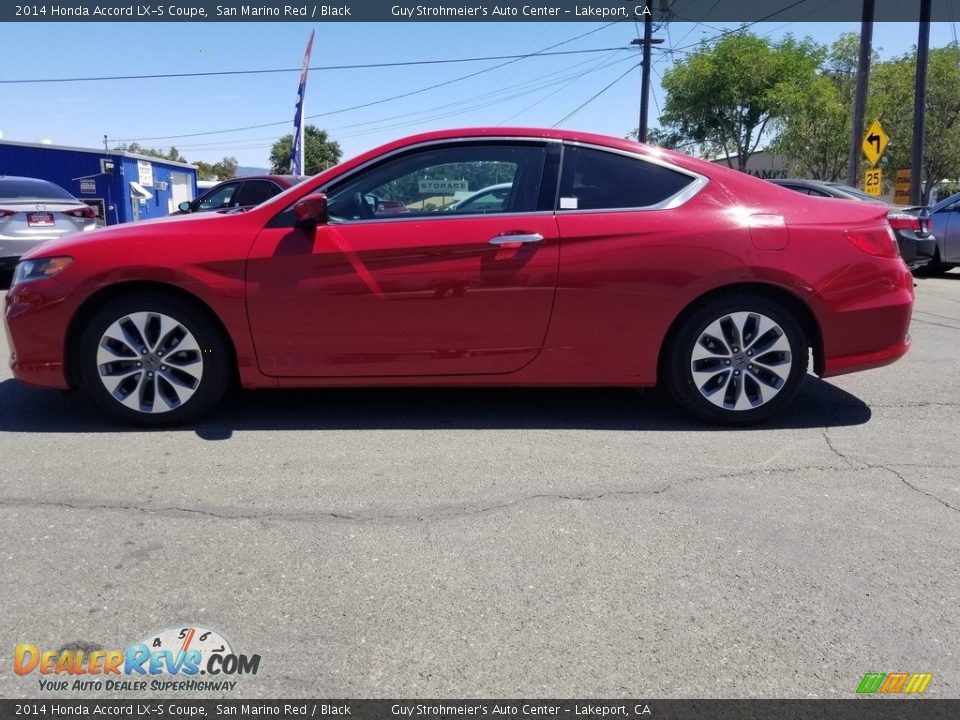 2014 Honda Accord LX-S Coupe San Marino Red / Black Photo #5