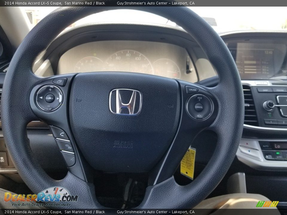 2014 Honda Accord LX-S Coupe San Marino Red / Black Photo #10