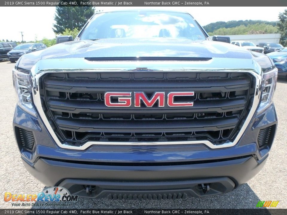 2019 GMC Sierra 1500 Regular Cab 4WD Pacific Blue Metallic / Jet Black Photo #2