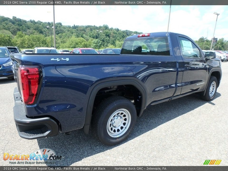 2019 GMC Sierra 1500 Regular Cab 4WD Pacific Blue Metallic / Jet Black Photo #7