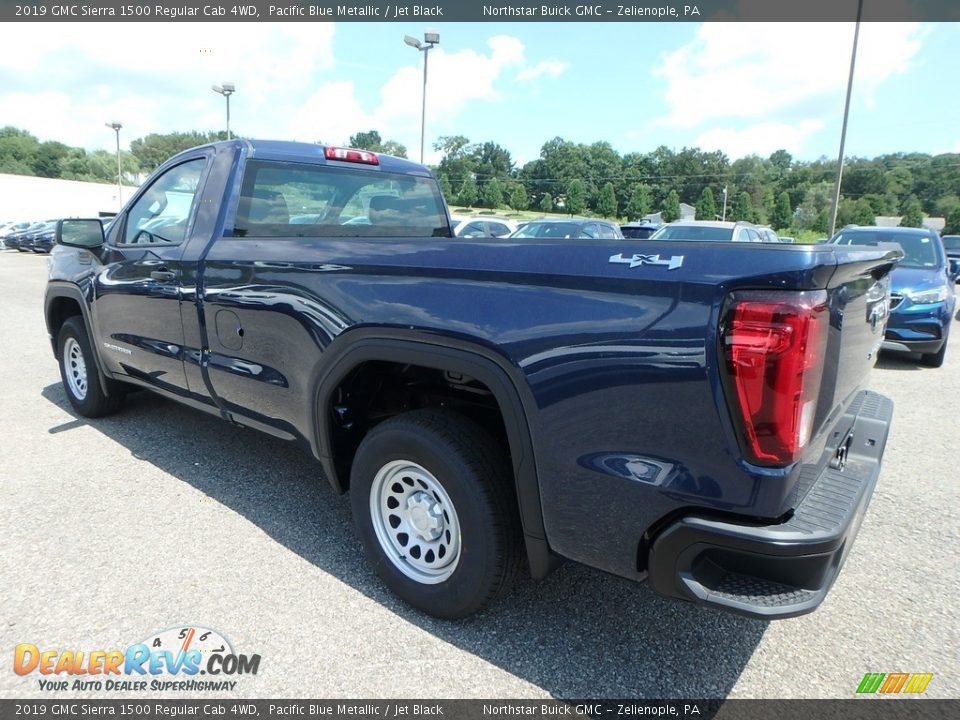 2019 GMC Sierra 1500 Regular Cab 4WD Pacific Blue Metallic / Jet Black Photo #9