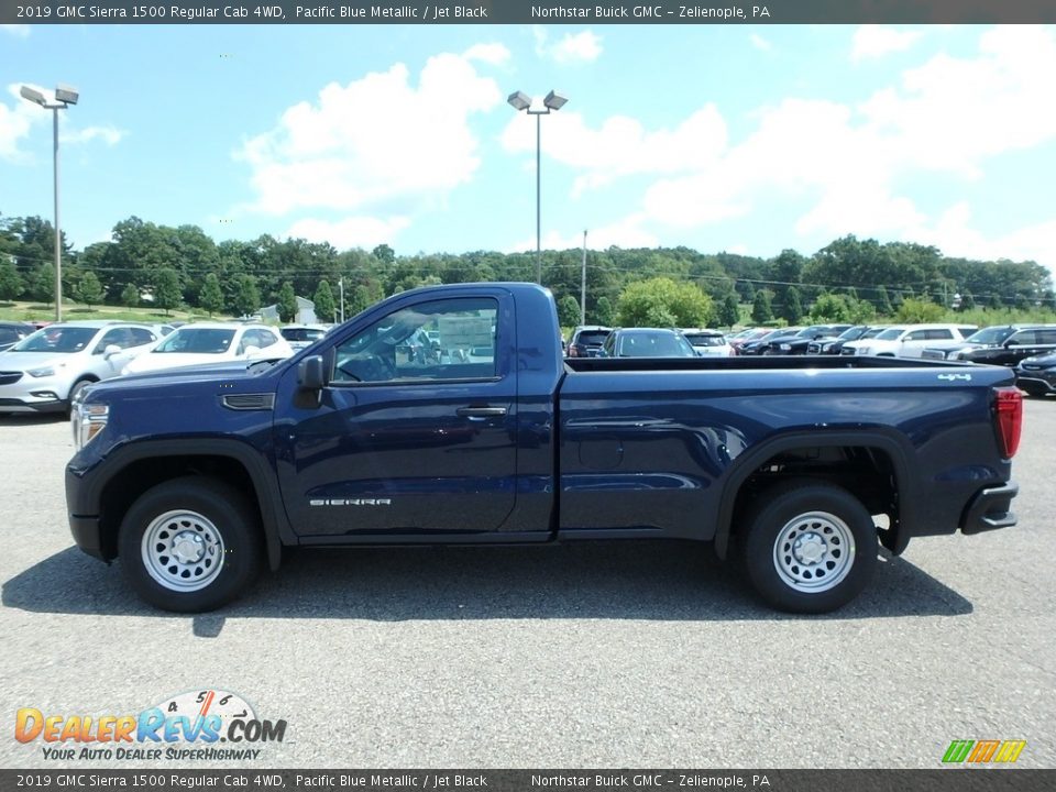 2019 GMC Sierra 1500 Regular Cab 4WD Pacific Blue Metallic / Jet Black Photo #10