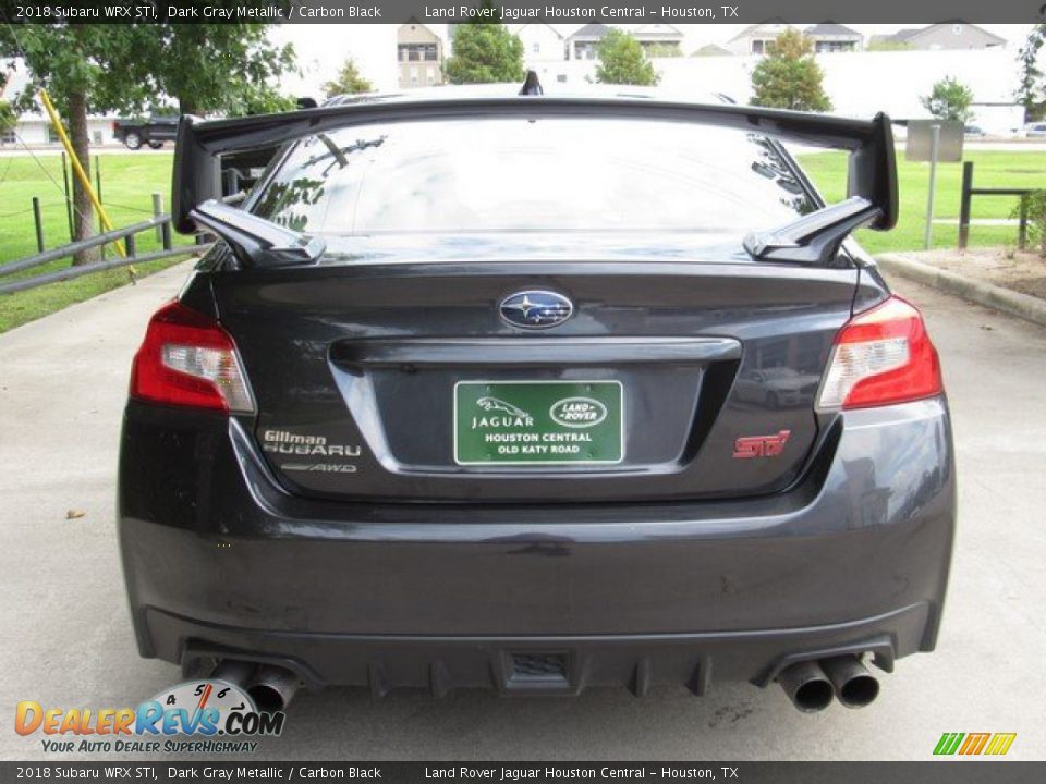 2018 Subaru WRX STI Dark Gray Metallic / Carbon Black Photo #10