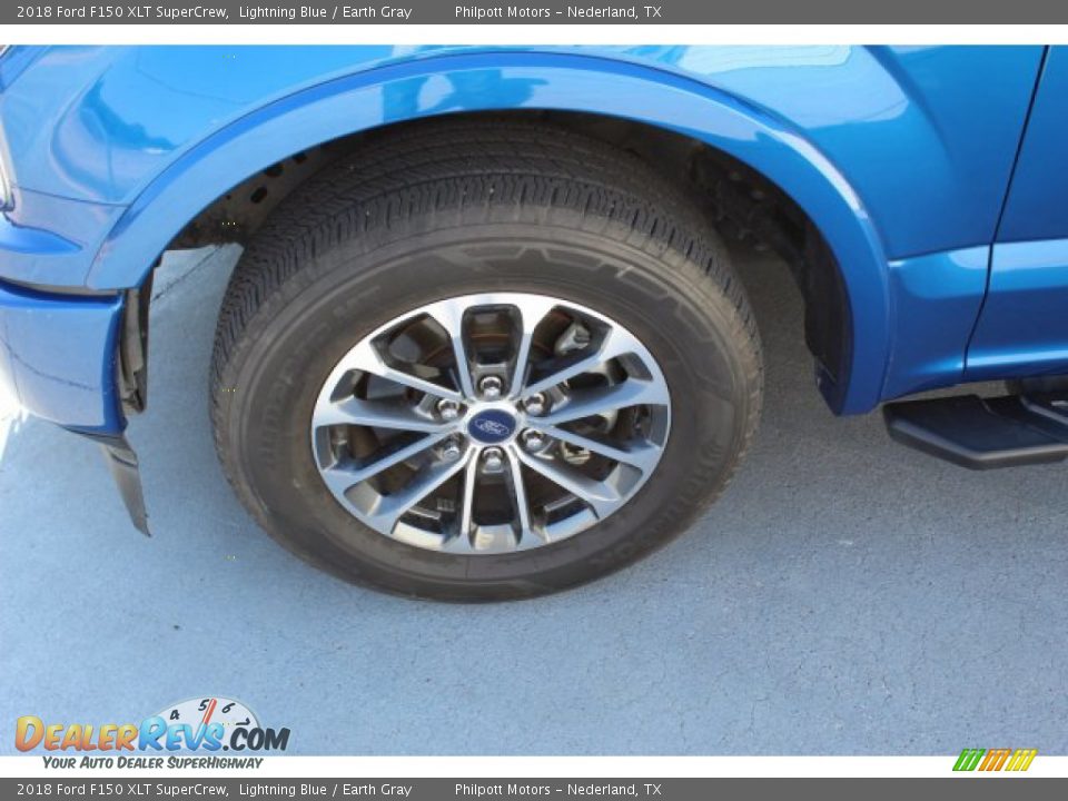 2018 Ford F150 XLT SuperCrew Lightning Blue / Earth Gray Photo #5
