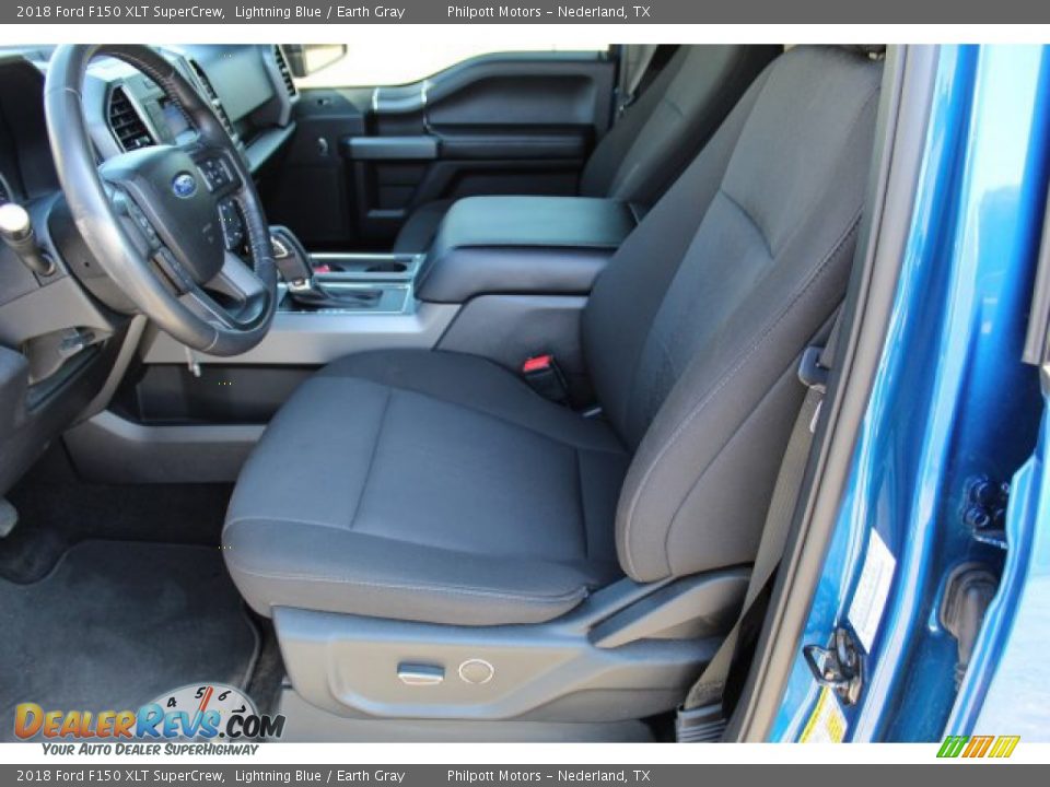 2018 Ford F150 XLT SuperCrew Lightning Blue / Earth Gray Photo #10