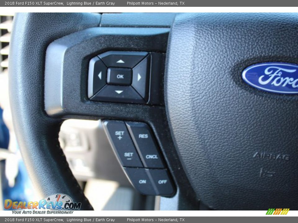 2018 Ford F150 XLT SuperCrew Lightning Blue / Earth Gray Photo #12