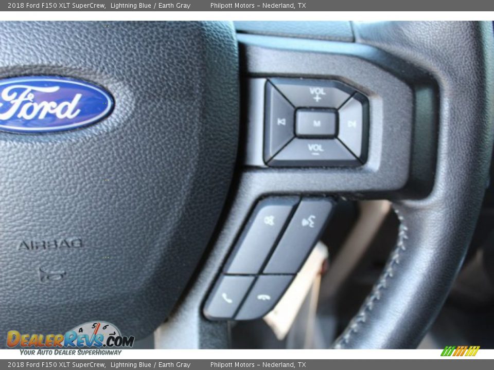 2018 Ford F150 XLT SuperCrew Lightning Blue / Earth Gray Photo #13