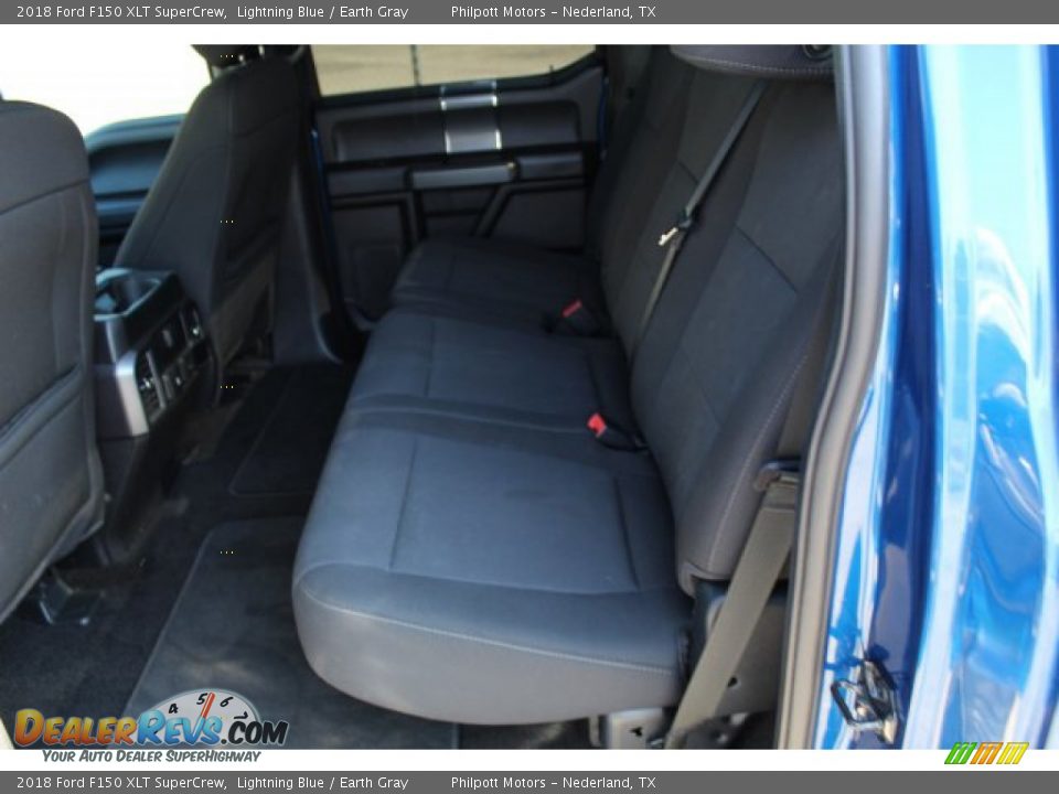 2018 Ford F150 XLT SuperCrew Lightning Blue / Earth Gray Photo #20