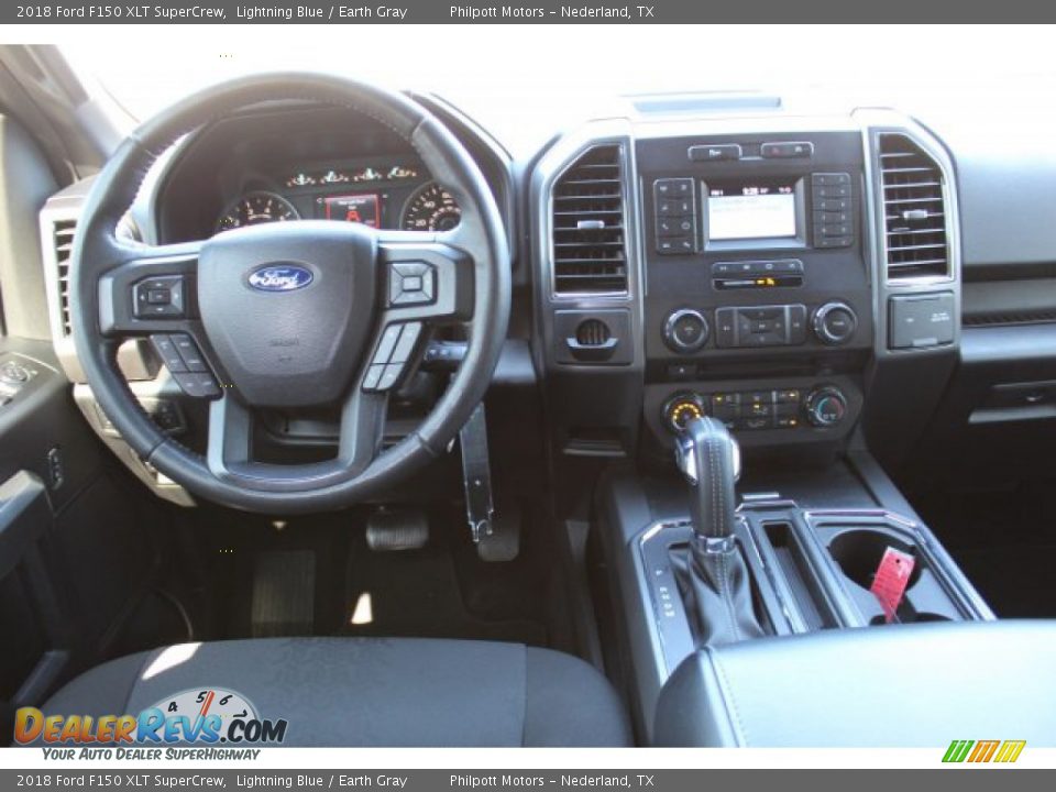 2018 Ford F150 XLT SuperCrew Lightning Blue / Earth Gray Photo #21