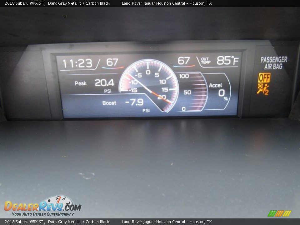 2018 Subaru WRX STI Dark Gray Metallic / Carbon Black Photo #31