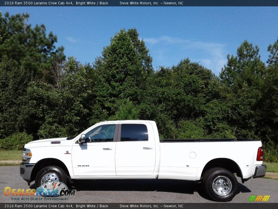 2019 Ram 3500 Laramie Crew Cab 4x4 Bright White / Black Photo #1